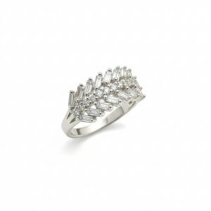Zarqash Luxurious Pave Baguette Band Ring