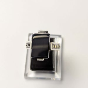 Emerald Regent Silver Ring